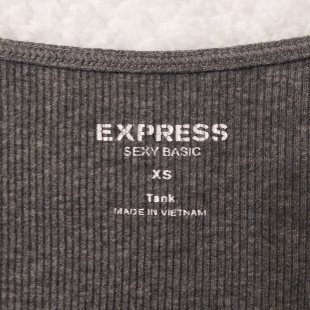 Express Ladies Size XS Ribbed Tank Top - Picture 4 of 4